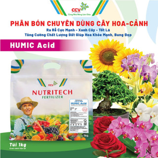  Phân bón HUMIC Acid Con Cò Vàng – Chuyên HOA CẢNH Xanh Bền Kích Rễ Cây Dinh Dưỡng HữuCơ,OM Túi1kg 