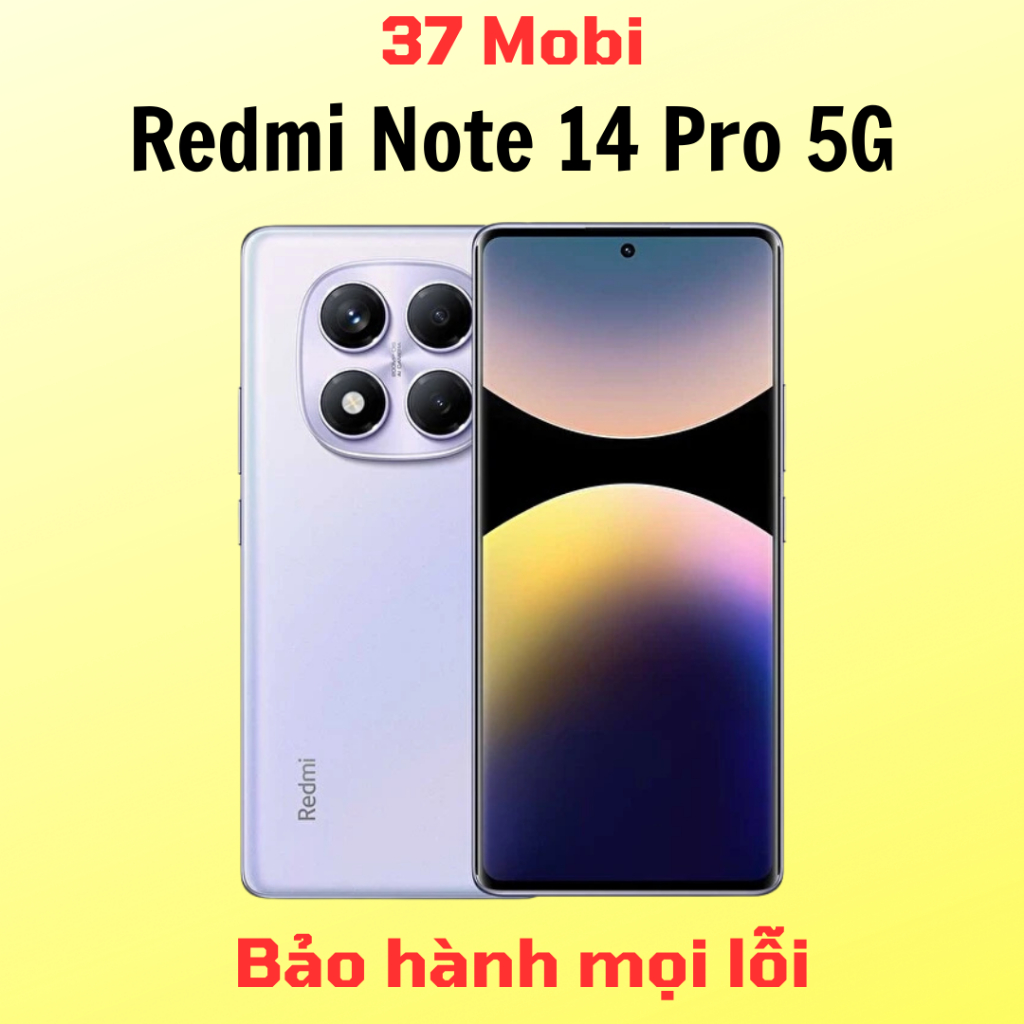 Điện thoại Xiaomi Redmi Note 14 Pro 5G - Dimensity 7300 Ultra màn AMOLED 120Hz