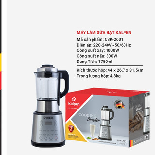Máy xay sữa hạt, Xay nấu đa năng Kalpen CBK-2601, Dung tích 1,75L- 1800W