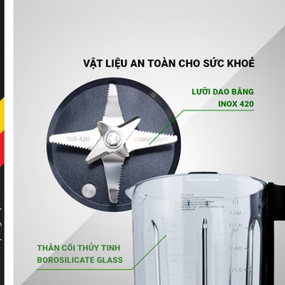 Máy xay sữa hạt, Xay nấu đa năng Kalpen CBK-2601, Dung tích 1,75L- 1800W