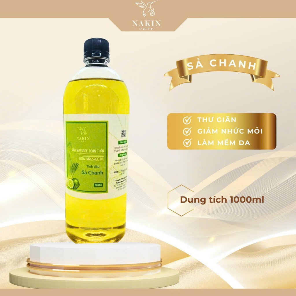 Dầu massage sả chanh 1L