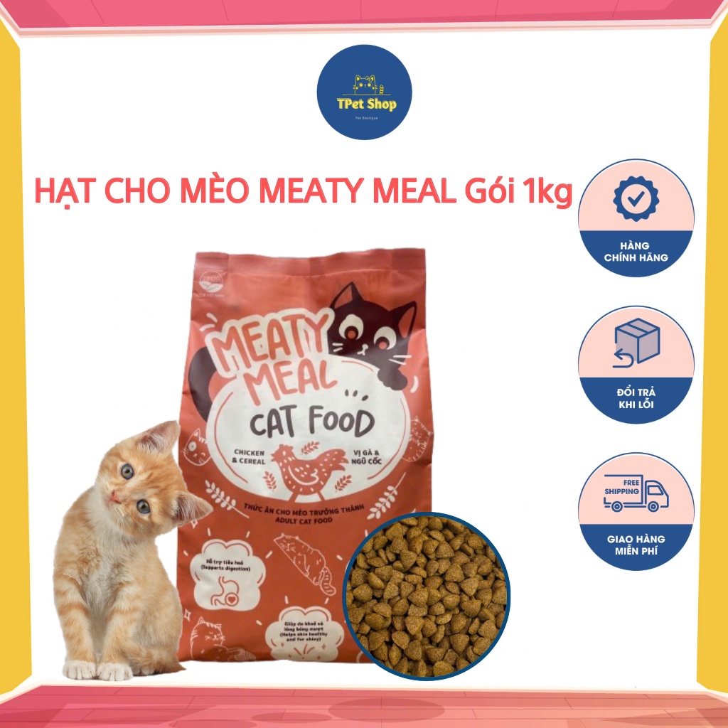 Thức ăn hạt khô cho mèo MEATY MEAL TFOR cho mèo trưởng thành - Tpet shop