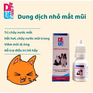 Dung dịch nhỏ mắt mũi cho chó mèo chảy nước mắt, hắt xì, hô hấp Life Pet