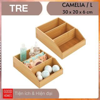 Khay gỗ tre đựng đồ đa năng