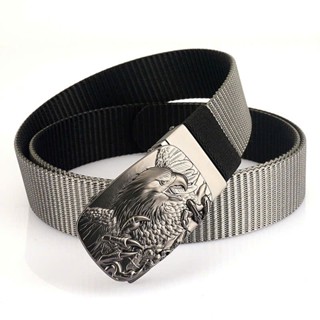 Thắt lưng nam khóa đúc đặc xoay 2 chiều dây 2 màu dây dù cao cấp khóa tự động TOPEE