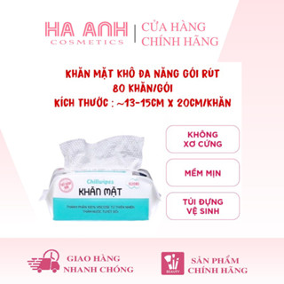 Khăn Mặt Khô Chillwipes 80 Miếng Dạng Rút