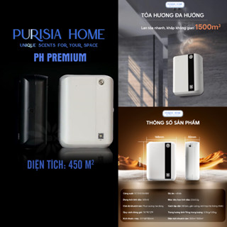450m2 (1300m3) PH PREMIUM - Máy phun tinh dầu Bluetooth, tự động, không dùng nước dành cho Spa, doanh nghiệp, Showroom