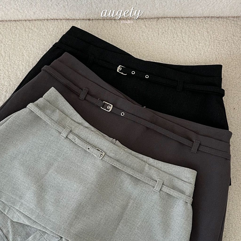 Váy Quần Ngắn Cạp Trễ Có Thắt Lưng Augety Studio, KENDIE Skirt | BigBuy360 - bigbuy360.vn