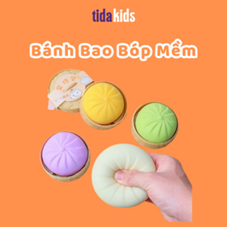🥯 Bánh Bao Squishy Mochi ⚡ HOT TREND – Đồ Chơi Xả Stress 🎉 Siêu Cute, Mềm Mịn