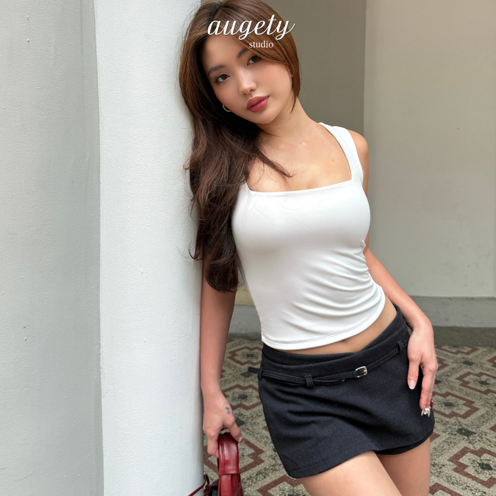 Váy Quần Ngắn Cạp Trễ Có Thắt Lưng Augety Studio, KENDIE Skirt | BigBuy360 - bigbuy360.vn