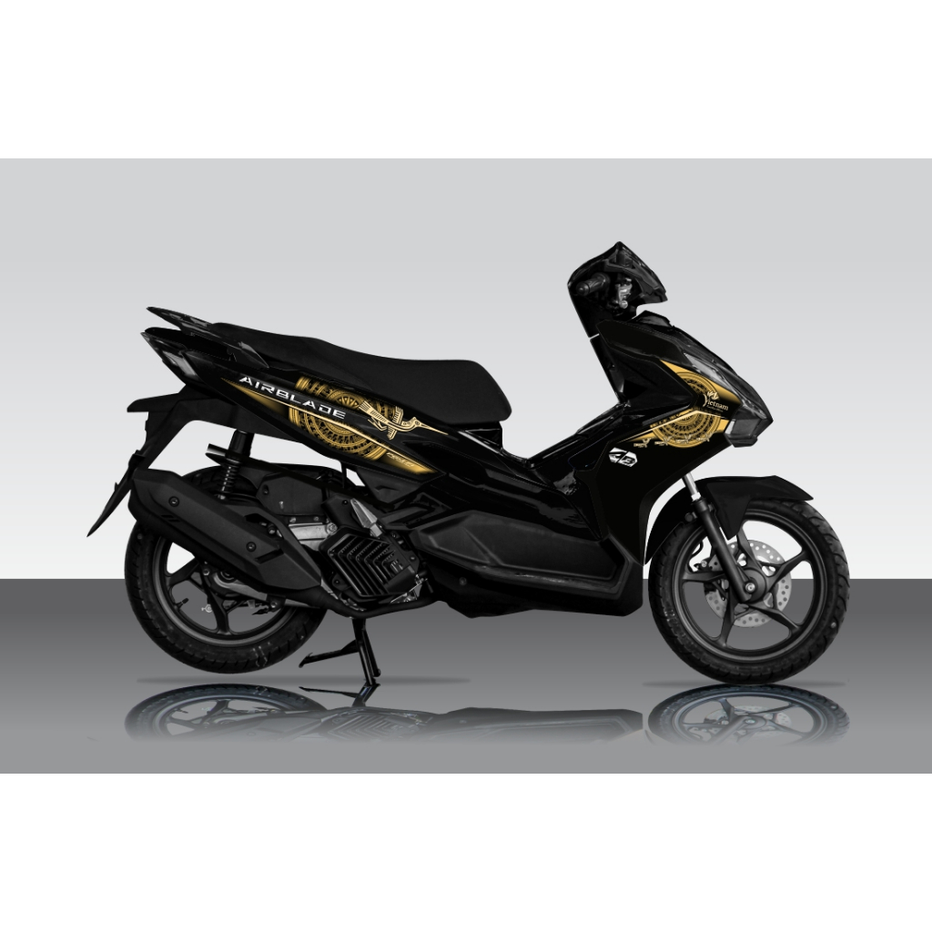 Tem Trống Đồng cho AirBlade AB 2023 2024 xe đen - tem cao cấp không bay màu