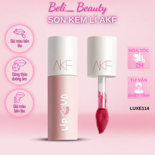Son kem lì AKF Lip Mud nhung mịn - Son môi lì lâu trôi chống nước, chống lem, matte lip gloss 3g - LUXE114