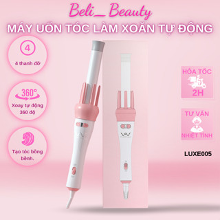 Máy Uốn Tóc Xoăn Sóng Nước Tự Động Trục Uốn 28mm, Vỏ Gốm Chống Bỏng, Tạo Kiểu Nhanh Chóng - LUXE005