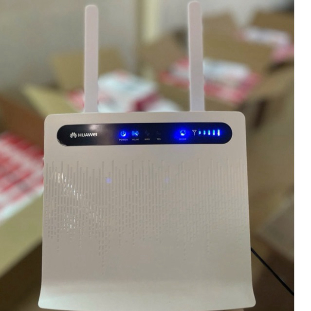 { Rẻ Vô Địch } Phát Wifi 4G/3G Huawei B593U/S-12 , 4Cổng Lan-Tặng kèm 2 Ăng Ten