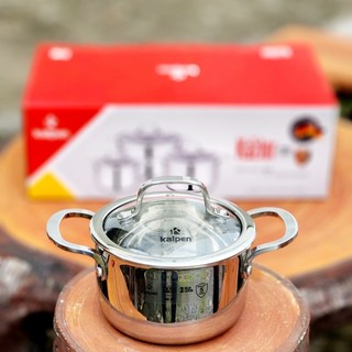 Bộ nồi inox 304 liền đáy Kalpen Kazler KZ1, 3 nồi size 16-20-24cm
