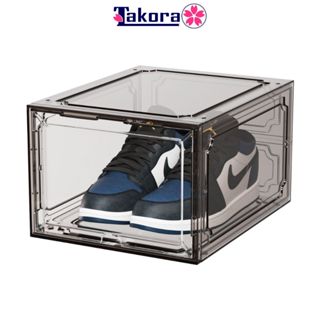 Hộp đựng giày nhựa cứng cửa nam châm, Hộp nhựa đựng giày cửa trong suốt size lớn, Shoe box -Takora