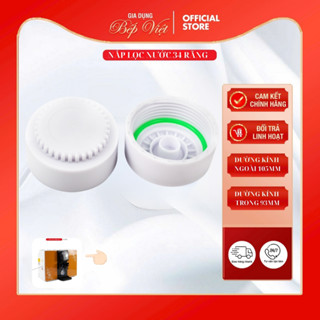  Nắp Cốc Lọc Máy Nước RO 34 Răng – Tặng Gioăng – Phù Hợp Máy Treo Tường & Để Bàn 10” – Nhựa PP Bền Bỉ 