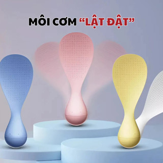  【MỚI  Muỗng xới cơm muôi xới cơm lật đật vá múc cơm  thìa lấy cơm chống dính dễ dàng vệ sinh 【KM247  