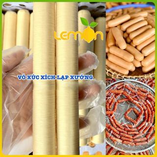 Combo 2 cuộn vỏ collagen Viscofan làm xúc xích, lạp xưởng, trứng gà nướng
