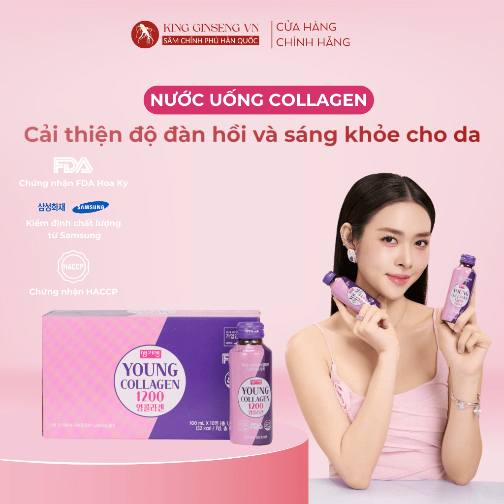 [HSD 7/2025] Nước Collagen Young 1200 Hàn Quốc Làm Đẹp Từ Bên Trong, Collagen Cá Thuỷ Phân