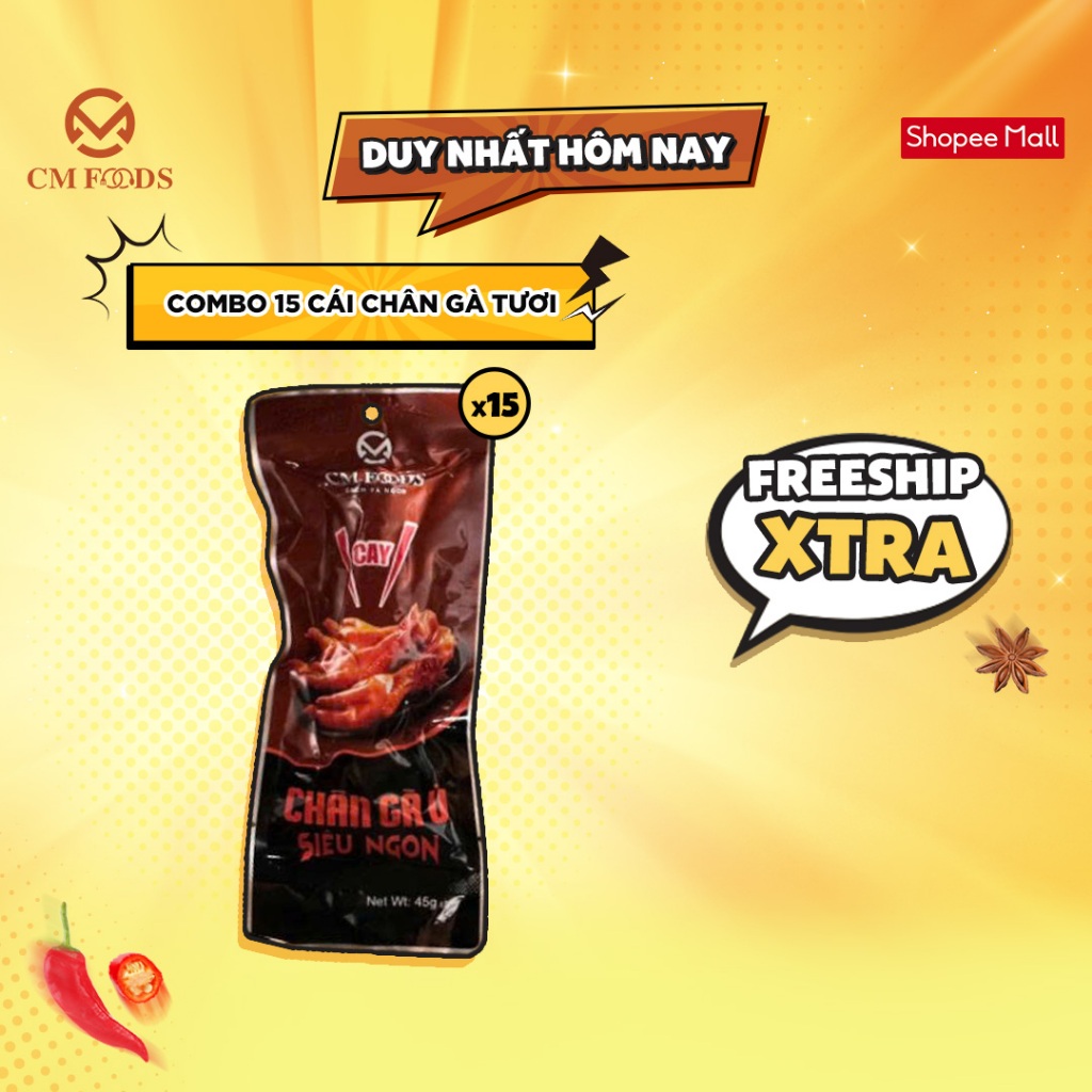 Chân Gà Tươi CM FOODs - Combo must try 15 cái - ăn vặt việt nam (NB)
