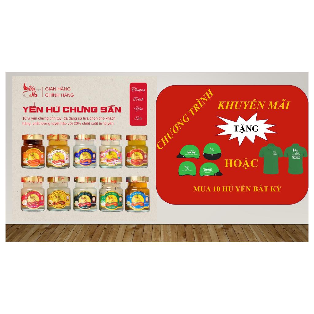 COMBO  10 HŨ Yến sào Na Kids giành cho trẻ em - TẶNG MŨ BH HOẶC ÁO THUN