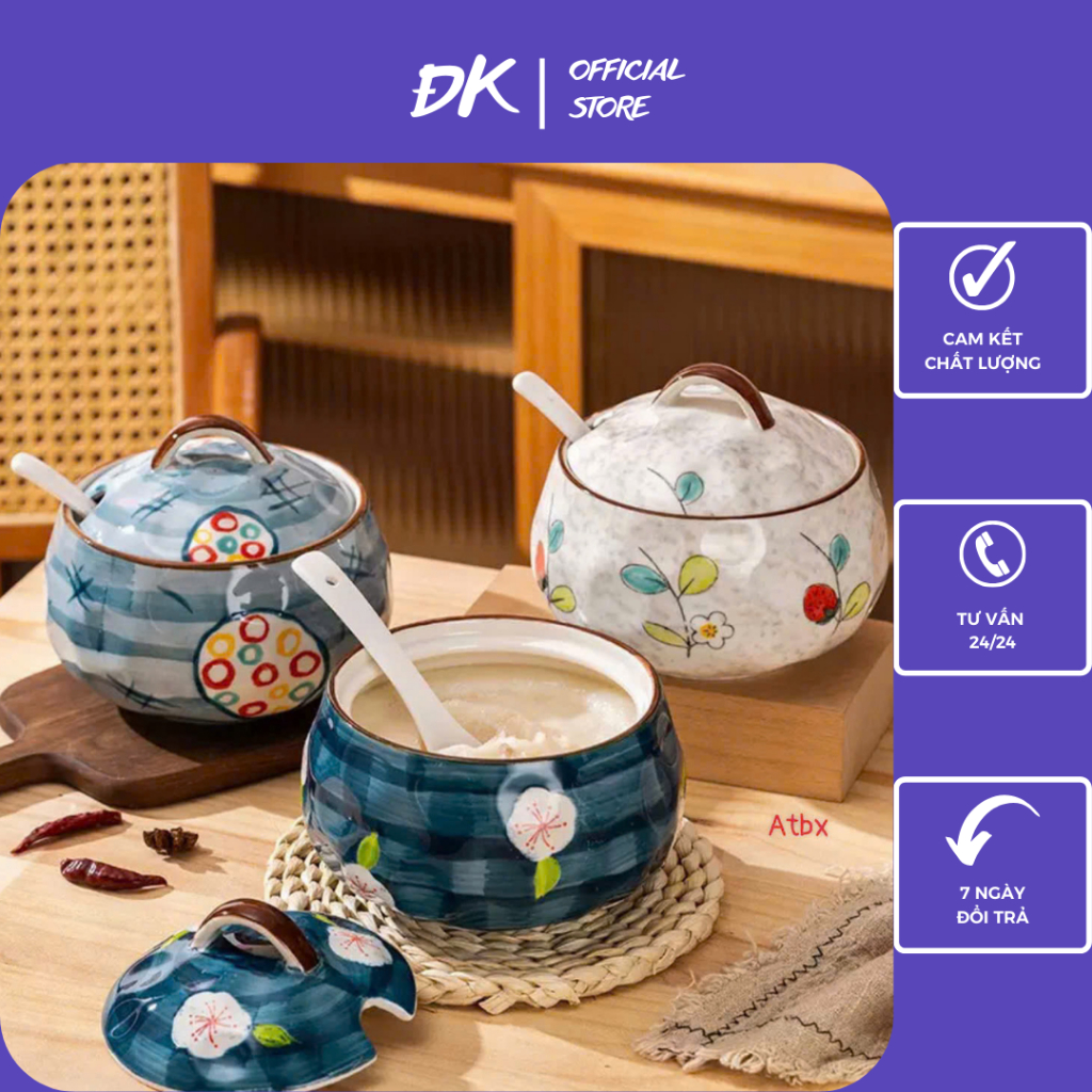 Hũ Đựng Mỡ, Hũ Đựng Mỡ Bằng Sứ Gia Dụng ĐK