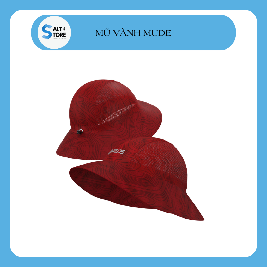 Nón / Mũ chạy bộ MUDE Breath Red