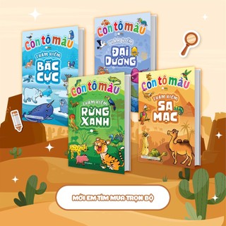Sách Con Tô Màu Thám Hiểm Sa Mạc (24 Stickers)