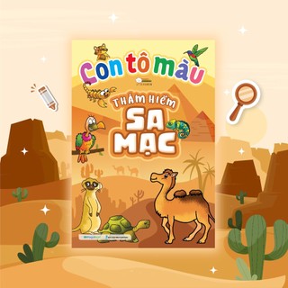 Sách Con Tô Màu Thám Hiểm Sa Mạc (24 Stickers)