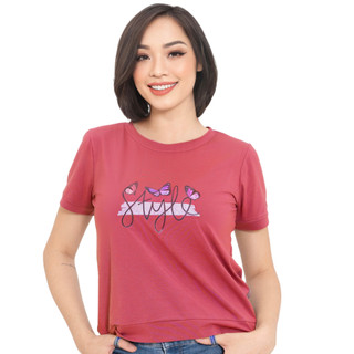 LAROMA Áo Thun Nữ 01 | Mềm Mát - Thấm Hút Mồ Hôi - Bền Bỉ - Co Giãn - Basic