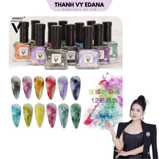 Sét cồn loang nail, Loang cồn sét 12 chai màu [Thanh Vy Nail]