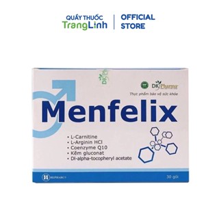 Menfelix hộp 30 gói, bổ tinh trùng, tăng cường sinh lý nam giới, tăng cường sức khỏe nam giới