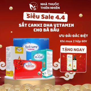 Trọn bộ Sắt Canxi DHA Vitamin Tổng Hợp Chính hãng Thế Hệ Mới Avisure Cho Bà Bầu, Cho Con Bú