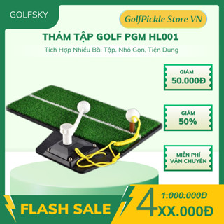 Thảm Tập Golf PGM HL001 | 4 in 1 Swing Trainer Mat - Tích Hợp Nhiều Bài Tập, Nhỏ Gọn, Tiện Dụng