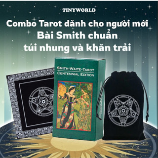  Combo Bộ Bài Tarot Bói Smith Waite Tarot và Túi Nhung Đựng Tarot và Khăn Trải Bàn Tarot 