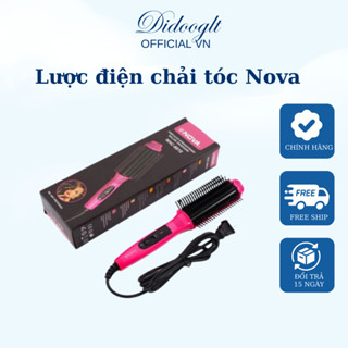 Lược Điện Chải Tóc Nova Tròn Không Dây Tạo Kiểu Tóc Uốn Cúp Cụp Xoay Tròn Cao Cấp ( Mẫu Mới )