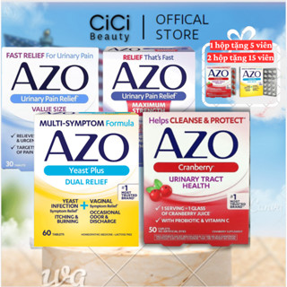  Viên uống AZO đỏ Cranberry Urinary Health  vàng - AZO Yeast Plus  Cranberry Mỹ 