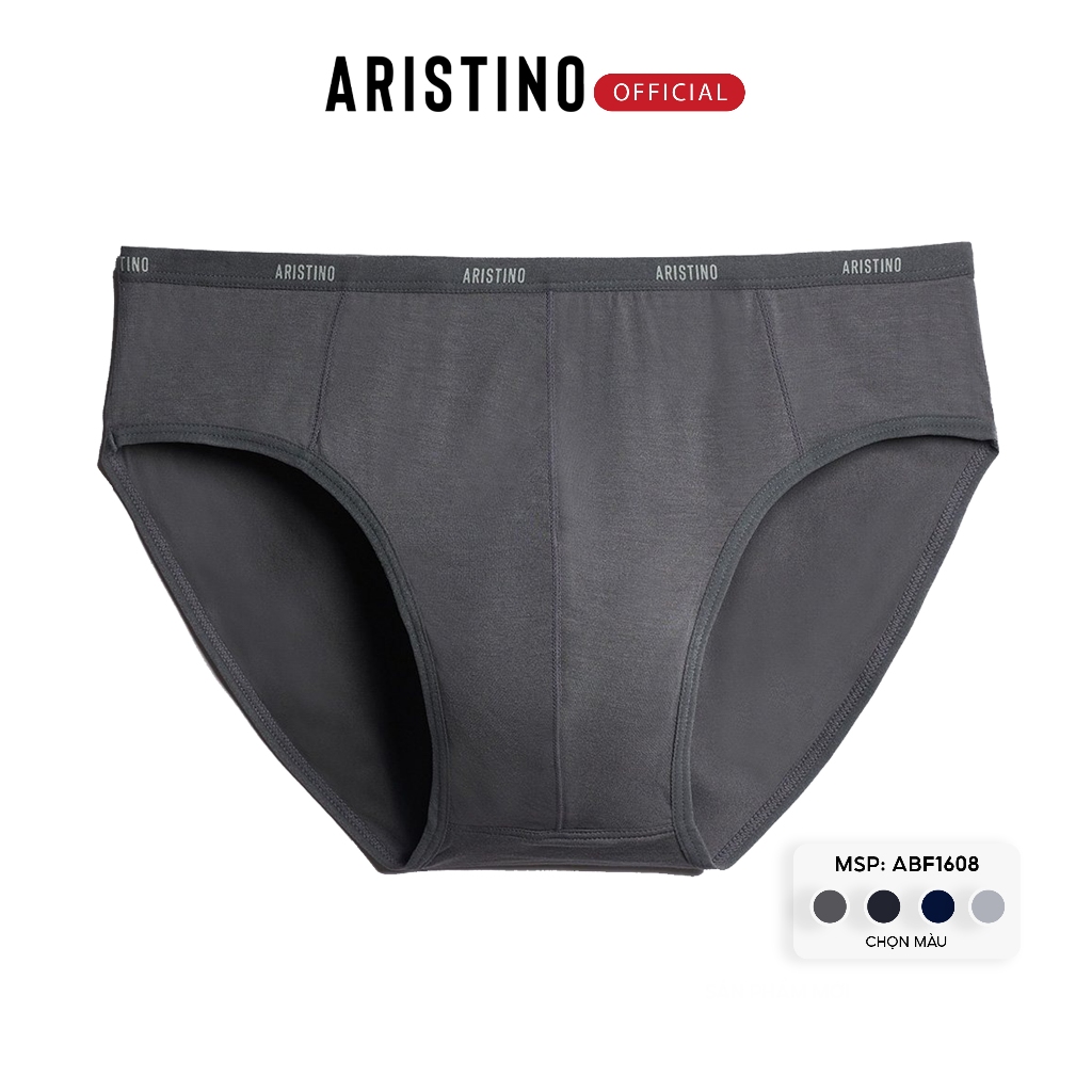 Quần lót nam ARISTINO sịp tam giác cotton sợi tre cao cấp cạp nhỏ co giãn thoáng khí - ABF1608