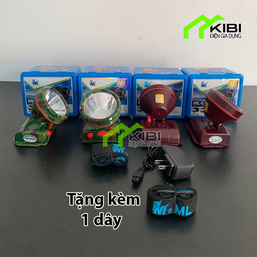 Đèn đội đầu, đèn bin đội đầu ML6 công suất hoạt động 30W