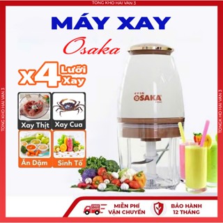  Máy Xay Đa Năng Osaka Máy Say Sinh Tố Máy Xay Thịt Cao Cấp Lưỡi Dao Lớn Không Gỉ Bảo Hành 12 Tháng 