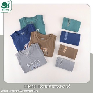 (1-4Y) Bộ cộc tay thể thao Dokma chất Poly thông hơi mịn