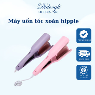 Máy Uốn Tóc Xoăn Hippie 32mm, Máy Làm Xoăn Sóng Nước Tạo Kiểu Chất Liệu Gốm Sứ Chỉnh Nhiệt VN.DIDOOGLT
