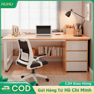 HUHU bàn học có tủ chống xước chân thép sơn tĩnh điện chống gỉ giá rẻ cho bé tiểu học​