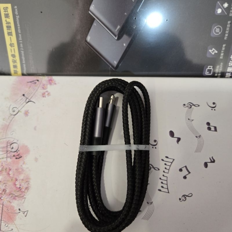 Dây box live zin bóc hộp chân typec ,lining, 3.5, dây live sạc 2in1