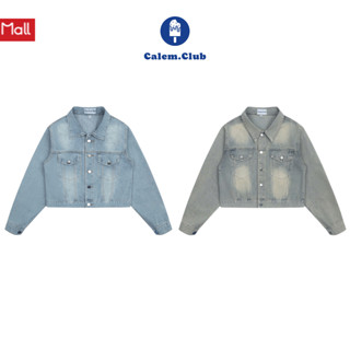 Áo khoác jean Croptop Calem.Club form unisex nam nữ denim jacket