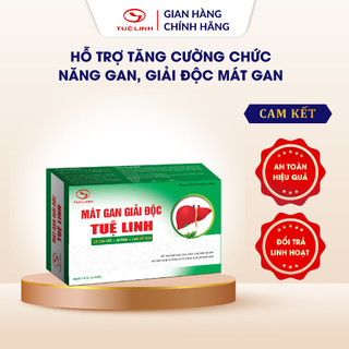  Mát gan giải độc Tuệ Linh  Chính hãng  - Tăng cường giải độc mát gan bảo vệ gan - Hộp 30 viên 
