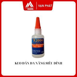 keo dán đa năng x2000 siêu kết dính dán được nhiều vật liệu gỗ nhựa thuỷ tinh kim loại