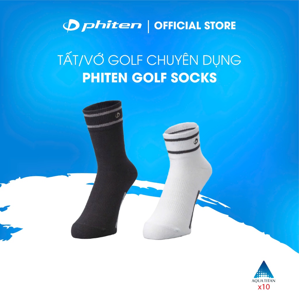 Tất golf chuyên dụng Phiten golf socks (socking) AL935973/AL936173/AL936373/AL936573/AL936073/AL936273/AL936473/AL936673