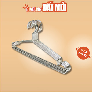  Combo 10 Móc Nhôm Treo Quần Áo Người Lớn - Chắc Chắn Không Gỉ Bền Đẹp FHT 